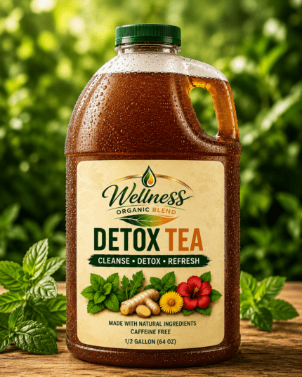 Organic Detox Tea | ½ Gallon (64 oz) | Wellness Organic Blend