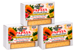 Papaya Natural Handmade Soap 3-Pack – 4 oz Each