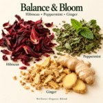 Hibiscus, Peppermint & Ginger Tea | Balance & Bloom - Image 2